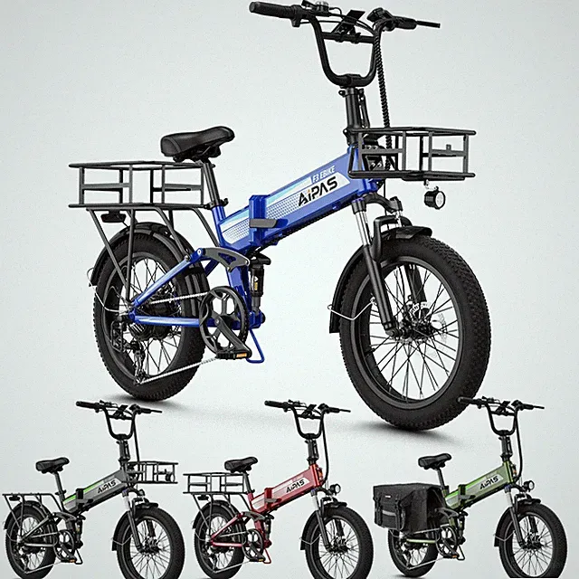 1500W Peak Aipas F3 Folding Ebike 48V 12.8AH City Commuter Electric Bike Adults