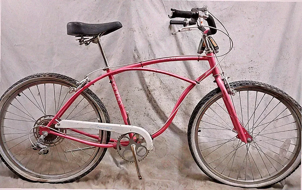 1992 Schwinn Classic Cruiser Bike Large 18.5" Steel Pink 5 Speed Vintage Retro ~