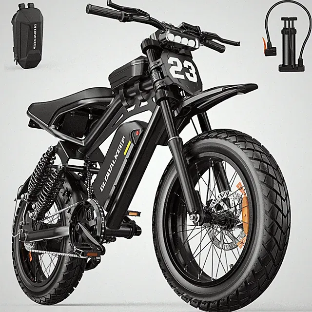20'' Fat Tire Electric Bike 1500W Peak Mountain bike 48V 17.5Ah for Adults ebike