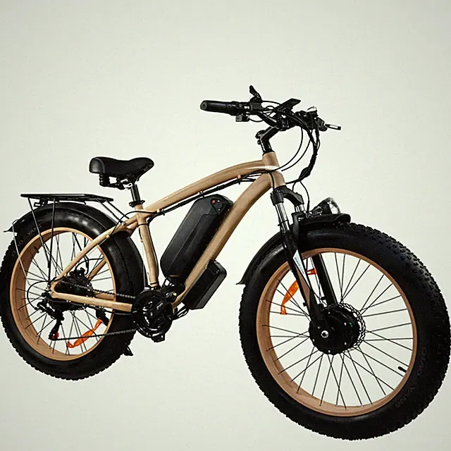 2000W Fat Tire Electric Bicycles Ebikes for Adult 26in 48V 20AH 45KMH Dual Motor
