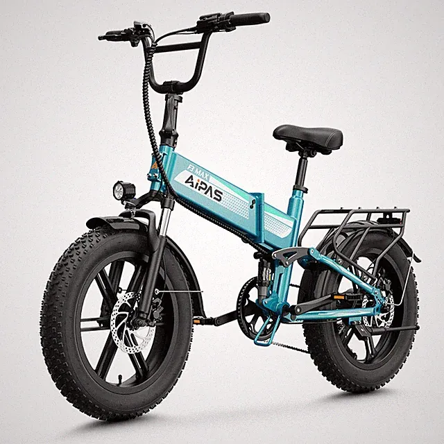 20in Fat Tire Electric Bike 1800W Peak Motor 48V 28MPH for Adults Off-Road Ebike