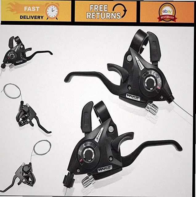 21 Speed Bicycle Brake Levers & Shifter with Gear Indicator for MTB, Road, BMX