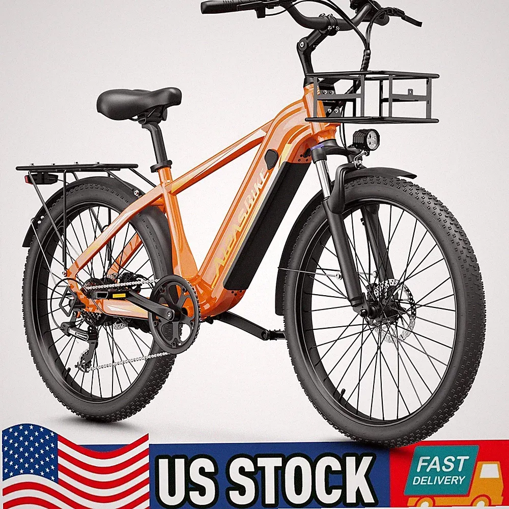 Aipas Electric Bicycle C2 MAX 1100W 48V 18ah 85 Miles 28MPH 90nm Torque 24"