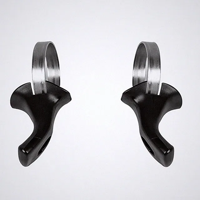 Black Thumb Over Grip System for Road Bicycle Handlebar Control (66 characters)