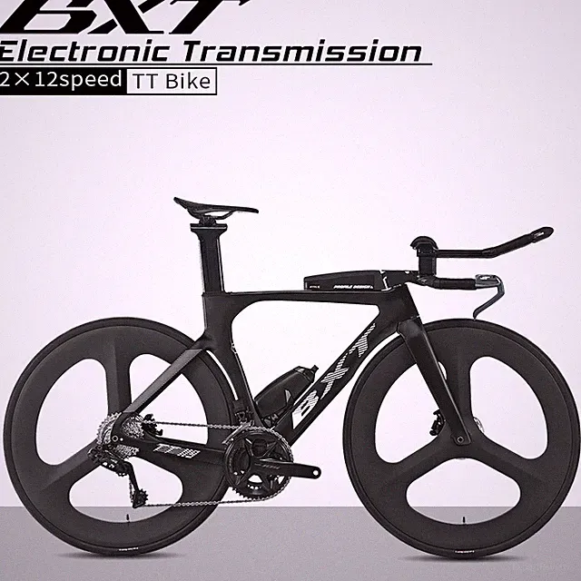 BXT Carbon Time Trial Bike L-TWOO Electronic Shifting 2x12s Carbon TT Bike