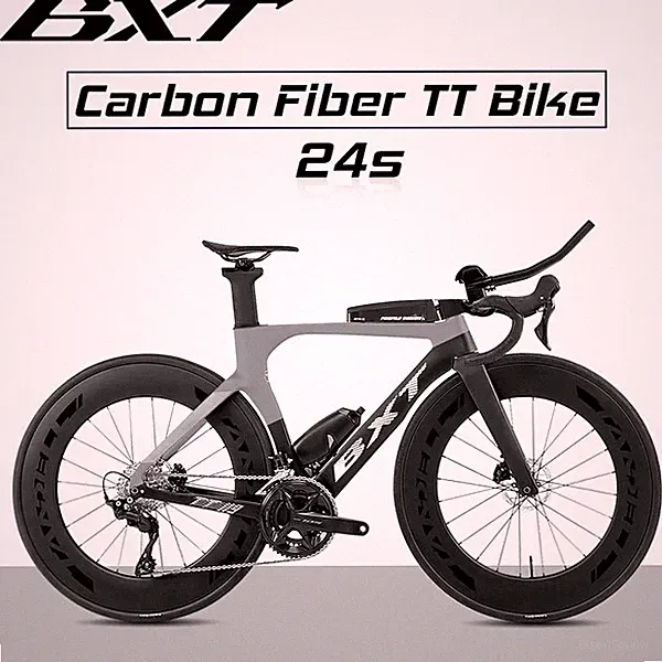 BXT Light Weight Carbon TT Bicycle Shimano 105 R7120 Time Triathlon Bike Aero