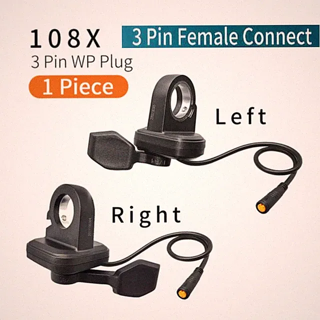 E-Bike 3Pin Female Thumb Throttle Accelerator For BAFANG BBS01 BBS02 BBSHD motor