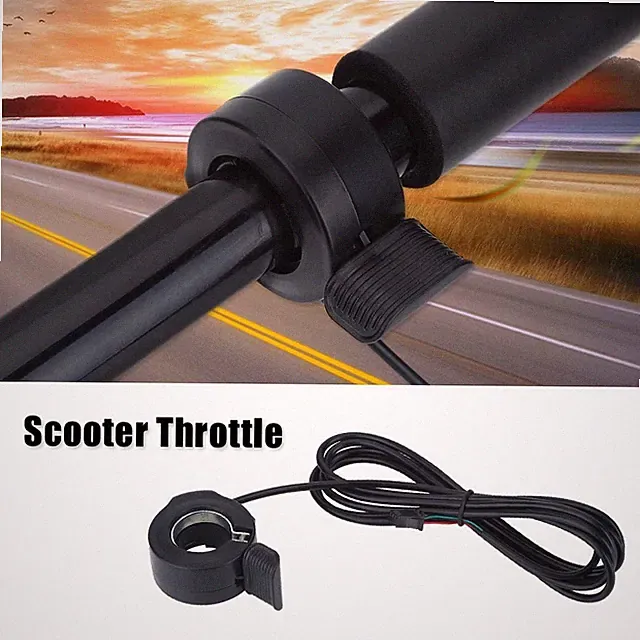 E-Bike Scooter Speed Control 3 Wires Thumb Throttle for Left/Right Handle