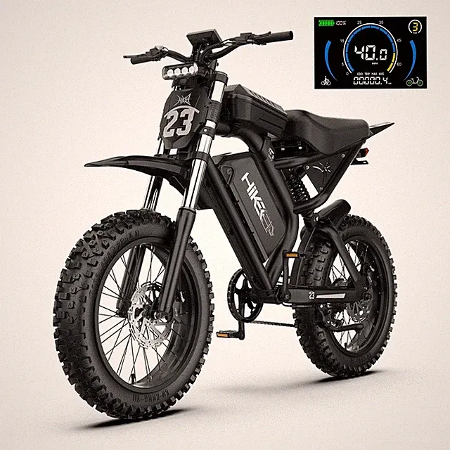 Hikeep 3000W Peak E-Mountain bike 52V 40Ah Electric Dirt Bike 20'' Tire Adults