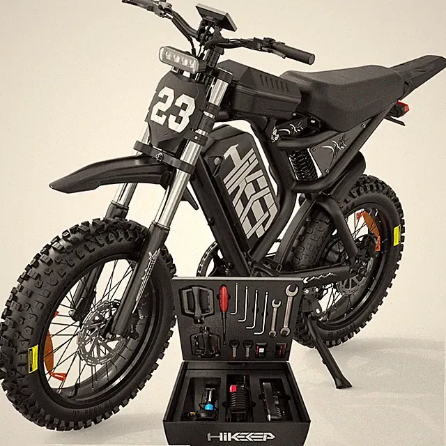 Hikeep 3000W Peak Electric Dirt Bike 20'' E-Mountain bike 52V 40Ah for Adults