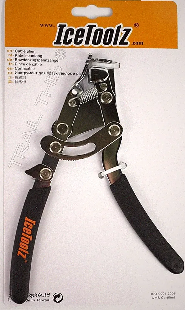 IceToolz Xpert Bicycle Cable Puller Pliers "Fourth Hand" Tool with Thumb Lock