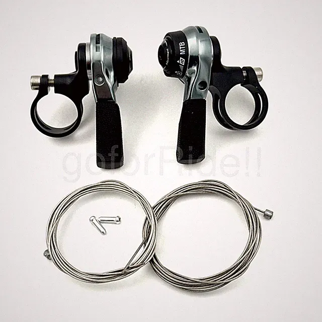 Microshift 2/3x10 Speed MTB Thumb Shifter Pair Left+Right, 22.2mm bar clamp