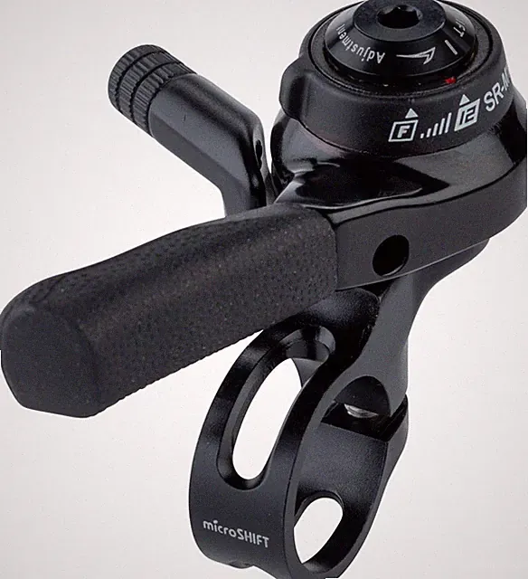 microSHIFT Right Thumb Shifter, 12-Speed Mountain, SRAM Eagle Compatible