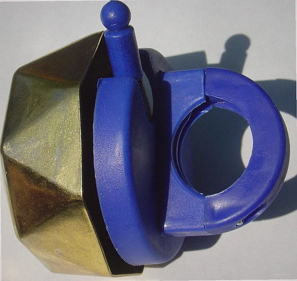 New in Box Kikkerland Wedding Ring Shape Bike Bicycle Bell Dutch Design Thumb