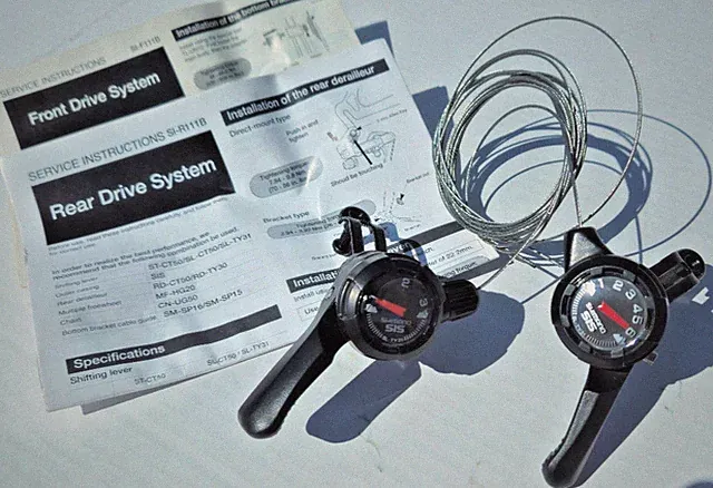 NOS Shimano TY31 Thumb Shifters 3x6 Bicycle Set 18 spd Vtg 80's MTB Trek Comfort