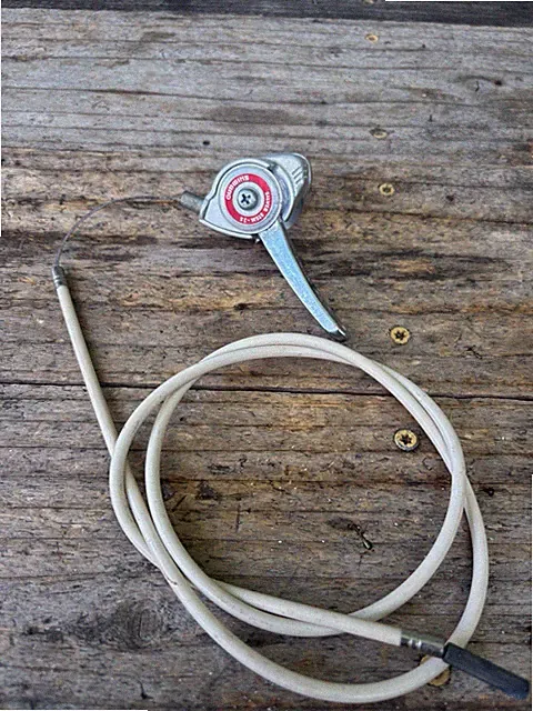 Rare Shimano Silver Stem 3 Speed Shifter- Muscle Bike Cruiser Bicycle-22.2mm