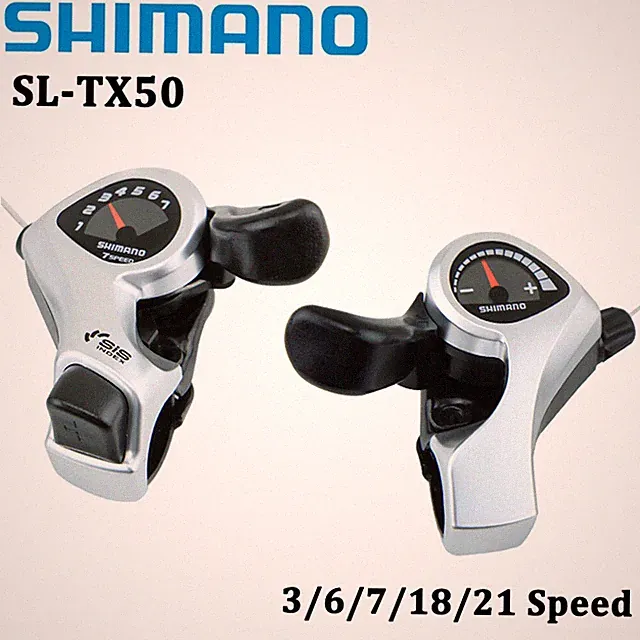 SHIMANO SL-TX50 3/6/7/18/21 Speed Shifters MTB Bike Bicycle Trigger Shift Lever