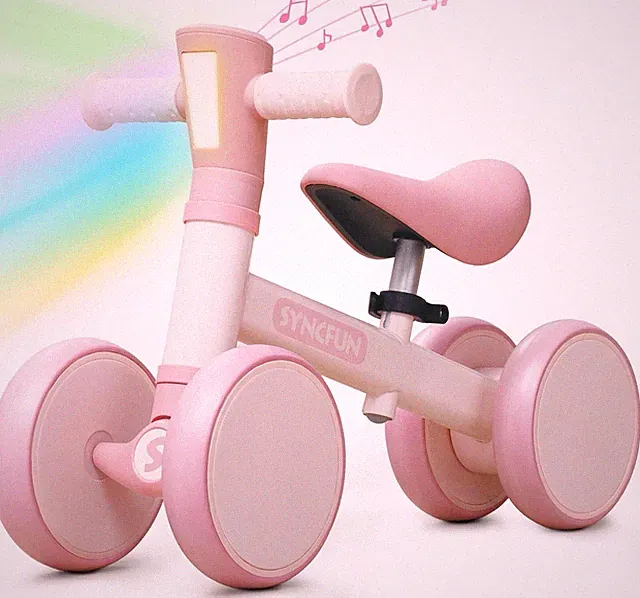SYNCFUN Baby Balance Bike with Music and Light for 1-2 Year Old Toddlers, 1st...