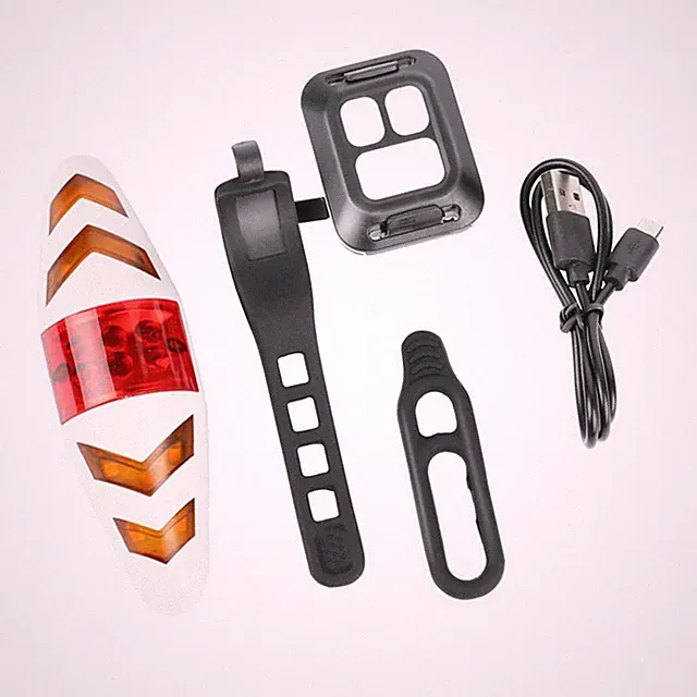 Tail Light for Mountain Bike with Wireless Remote Fast Flashing 12.5 x 3.7 cm