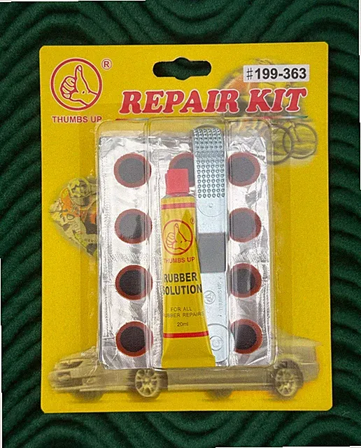 THUMBS UP BIKE BICYCLE Repair Tube Patches, 20ml , Tool, 100 patches #6017