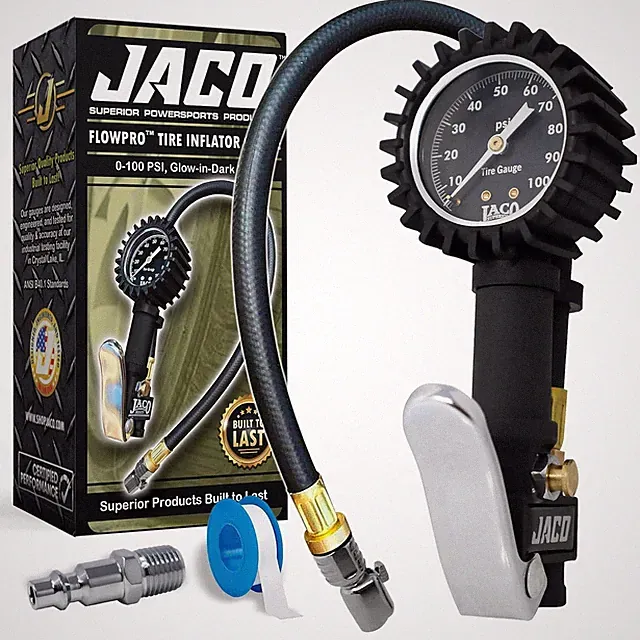 Tire Inflator With Pressure Gauge For Car Bike And Truck