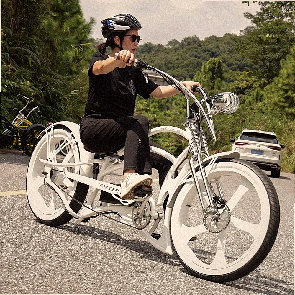 Tracer Raptor 26" Chopper Beach E-bike 800W 48V 20Ah 30mph Fat Tire For Men