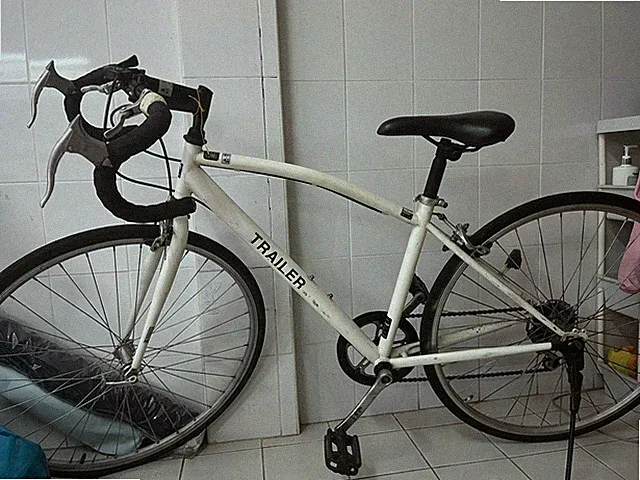 Trailer Japan Road Bike White 700C - Shimano 6 Speed Tourney - Drop Bar Commute
