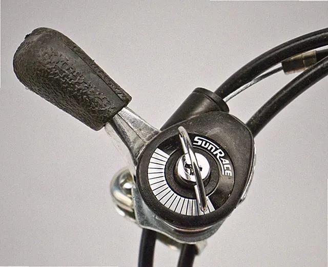 Vintage SUNRACE Bicycle Shift Lever w/ Shifting Cable Friction Thumb Right NOS