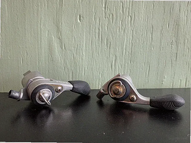 Vintage SunTour Power Thumb Shifter Set 80s MTB Bike Shift Lever Pair