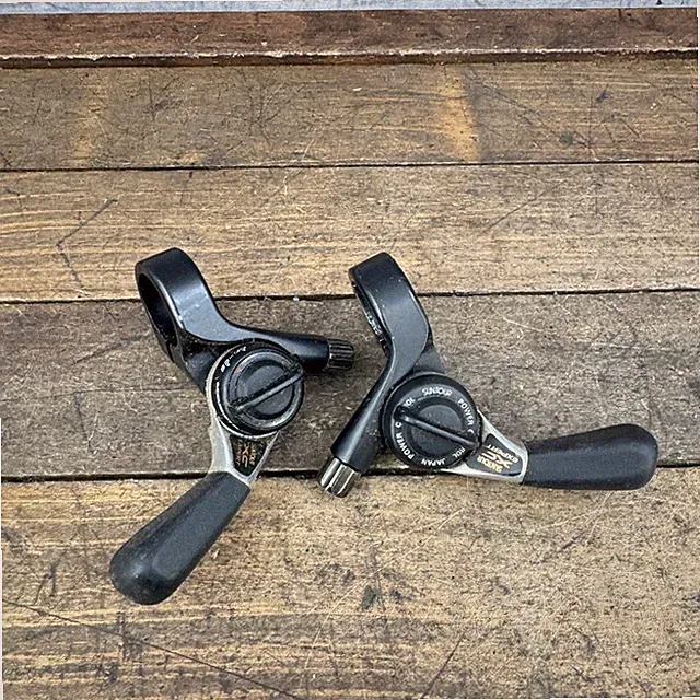 Vintage Suntour XC Expert Black Thumb Shifter Set 3x8s Microdrive 90s MTB Japan
