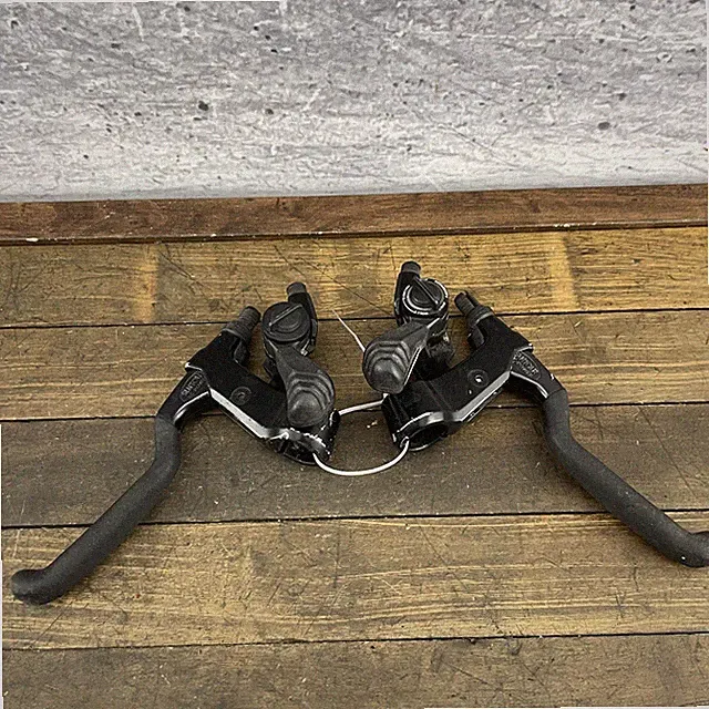 Vintage Suntour XC Power Brake Levers Accushift Thumb Shifters 6s Shift MTB 6