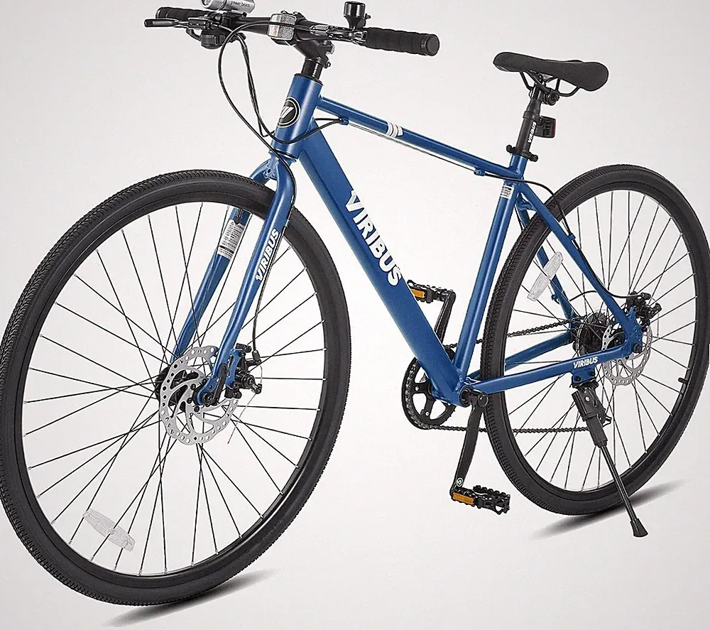 VIRIBUS Hybrid Bikes, 28 inch Mens Bike with Lightweight Aluminum Frame, 700C Bi