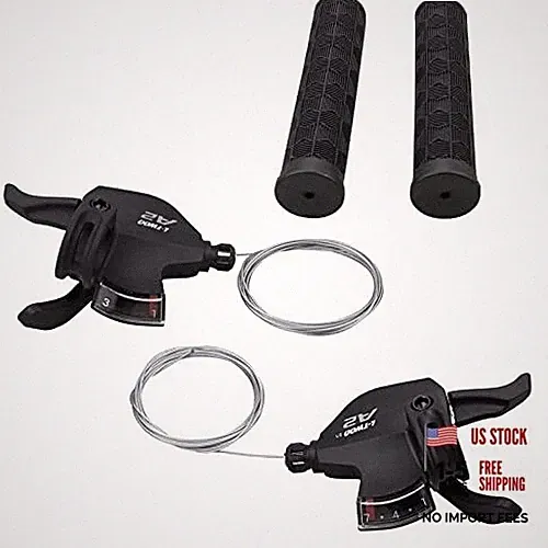 WEEROCK Bike Shifter Lever 21 Speeds 3x7 Thumb Gear Shift Lever for 3x7 Speed