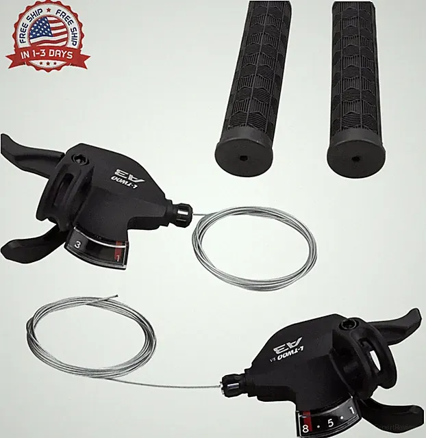 WEEROCK Bike Shifter Lever 24 Speeds 3x8 Thumb Gear Shift Lever for Mountain Bic